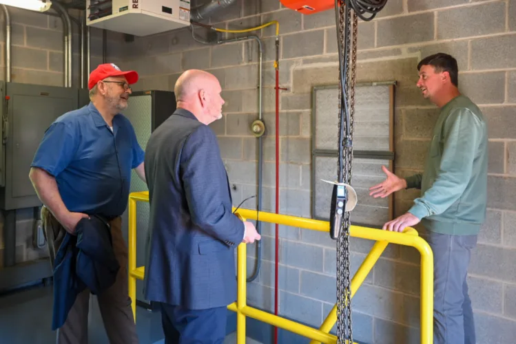 Dush tours wastewater treatment facility; Sewer board seeks grants for $40M project